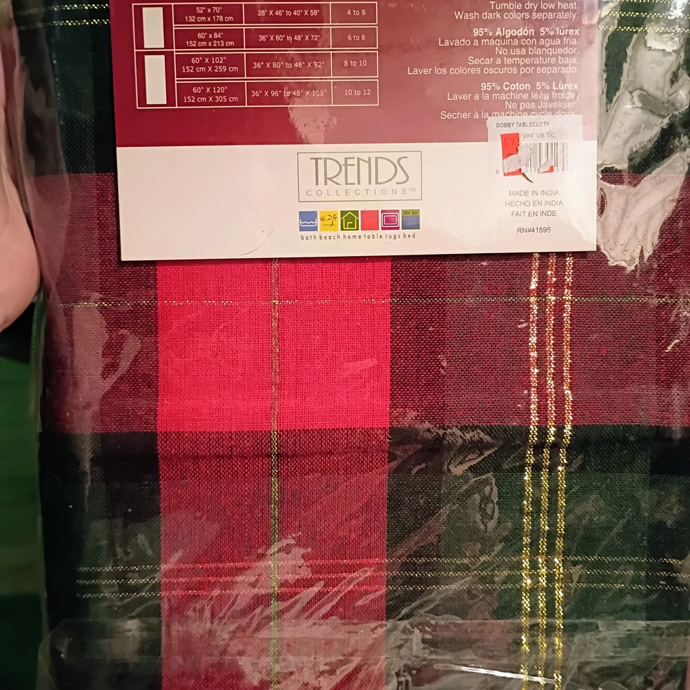 Trends Holiday Plaid Table Linens